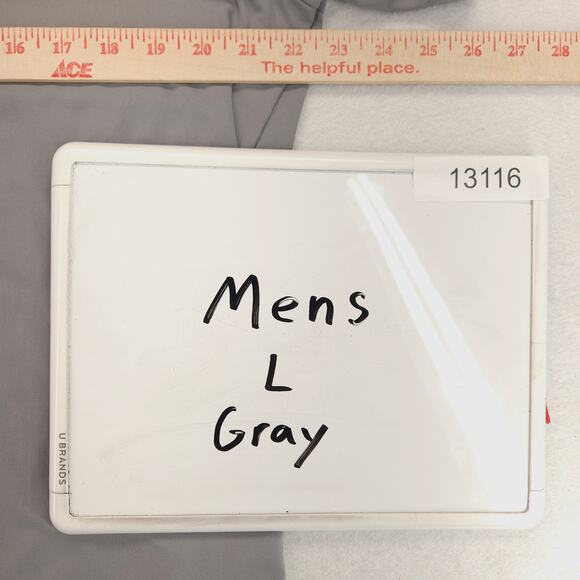 Adidas Short Sleeve Collared Polo Shirt Adult Mens Size Large L Gray Pink - Picture 7 of 9